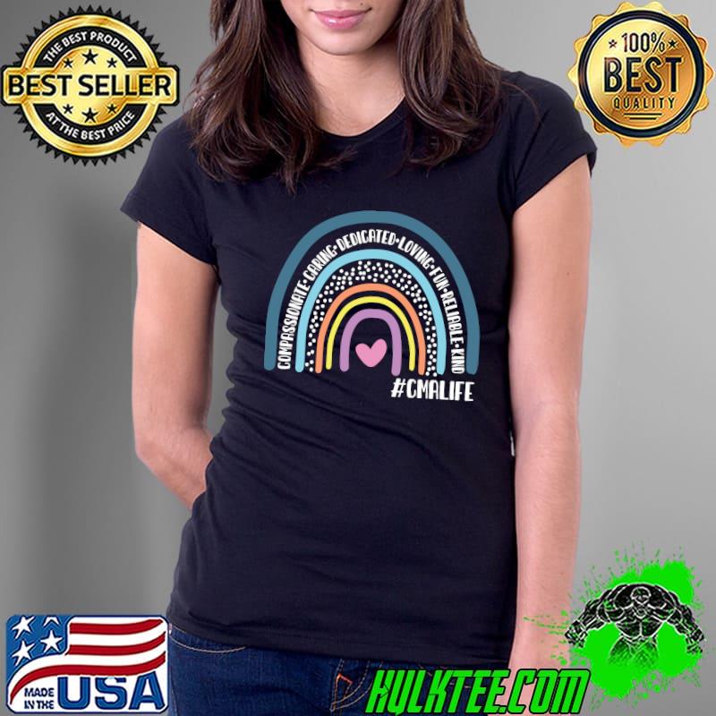 Certified Medical Assistant Cute Rainbow T-s Ladies Tee Certified Medical Assistant Cute Rainbow T-s Ladies Tee