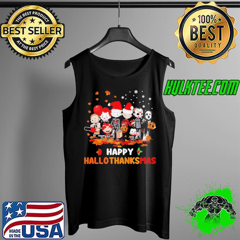 Chibi Horror Movie Character happy hallothanksmas s Tank Top Chibi Horror Movie Character happy hallothanksmas s Tank Top