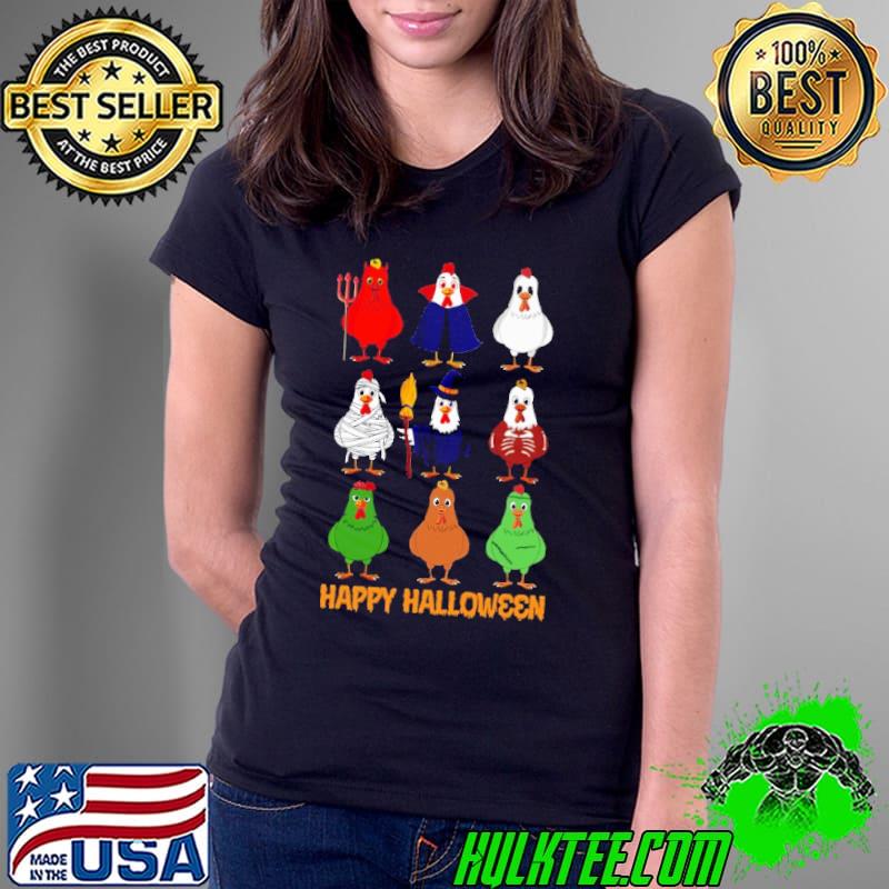 Chicken Halloween Happy Halloween Chicken Shirt Chicken Halloween Happy Halloween Chicken Shirt