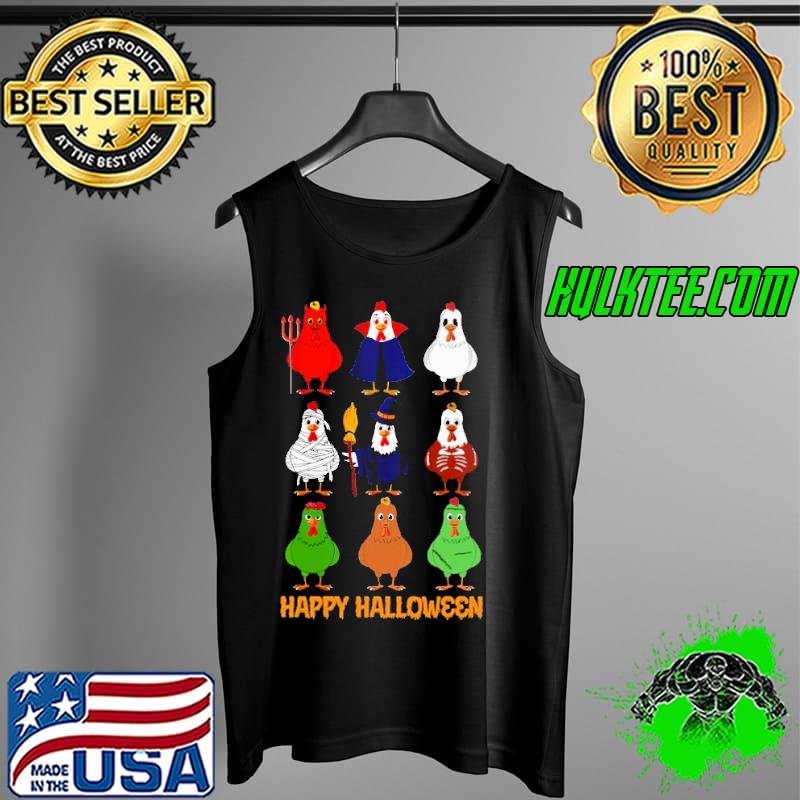 Chicken Halloween Happy Halloween Chicken Shirt Tank Top Chicken Halloween Happy Halloween Chicken Shirt Tank Top