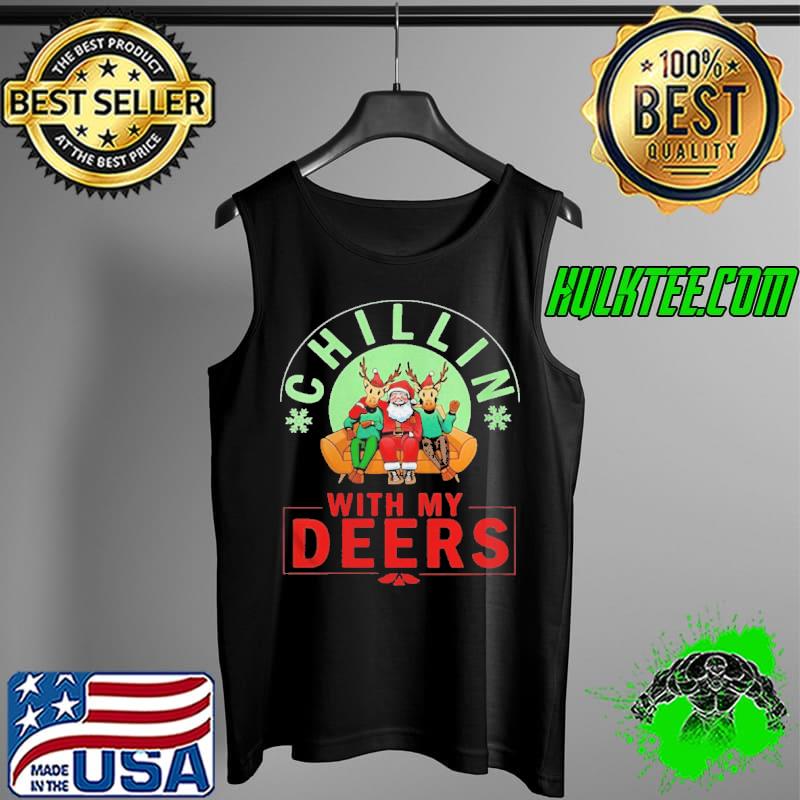 Chilling With My Dears Xmas Holidays Christmas Shirt Tank Top Chilling With My Dears Xmas Holidays Christmas Shirt Tank Top