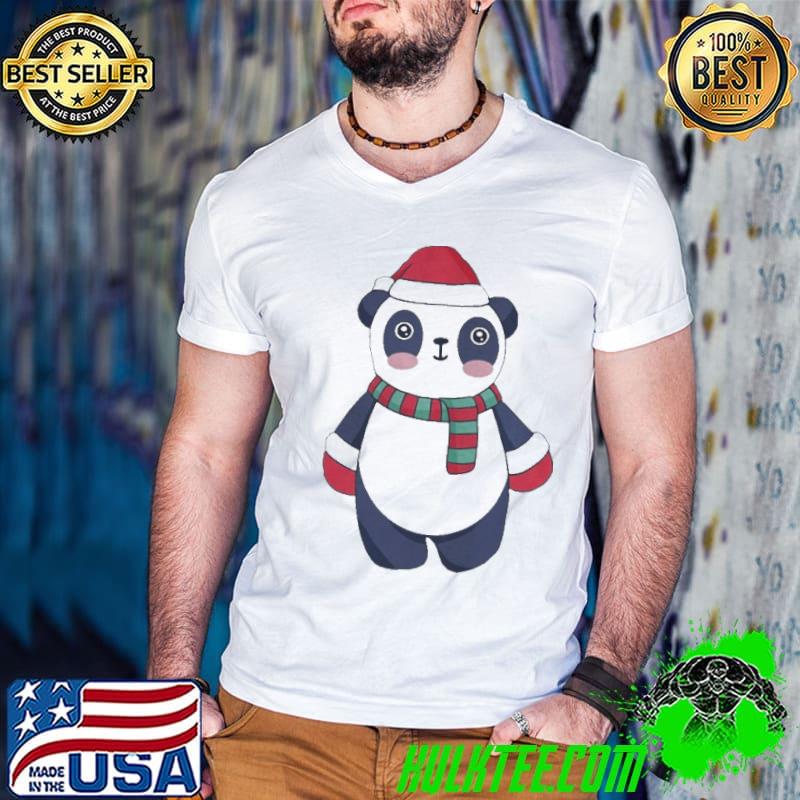 Chrismas Cute Panda Bear Shirt