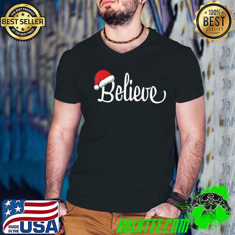 Christian Believe Christmas XMAS Pajama Men Women Kids Boys T-Shirt