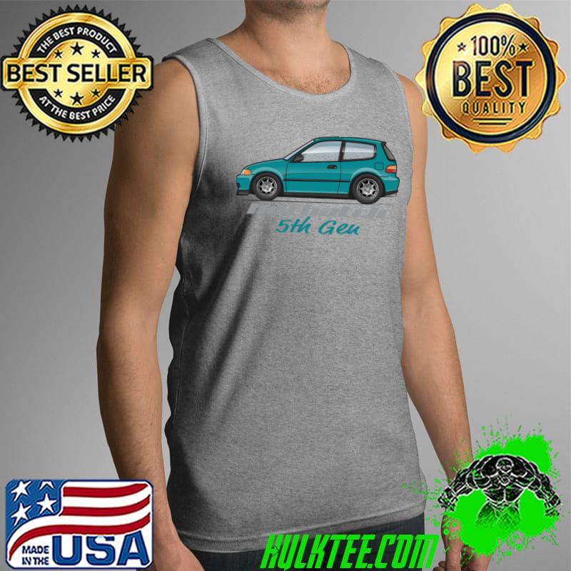 Civic Eg6 Hot Hatch-Aztec Green T-Shirt Tank Top Civic Eg6 Hot Hatch-Aztec Green T-Shirt Tank Top