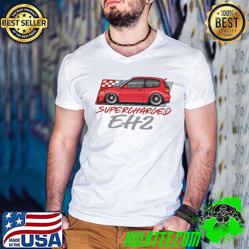 Civic Eg6 Supercharged-Milano Red T-Shirt