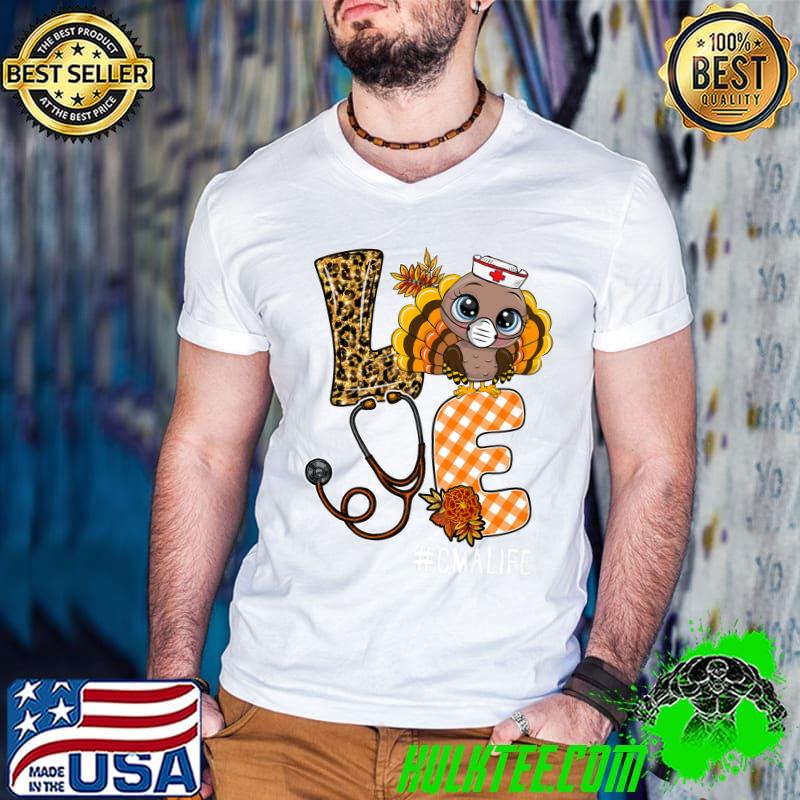 CMA Certified Medical Assistant Love Thanksgiving Leopard Premium T-Shirt Guys V Neck CMA Certified Medical Assistant Love Thanksgiving Leopard Premium T-Shirt Guys V Neck