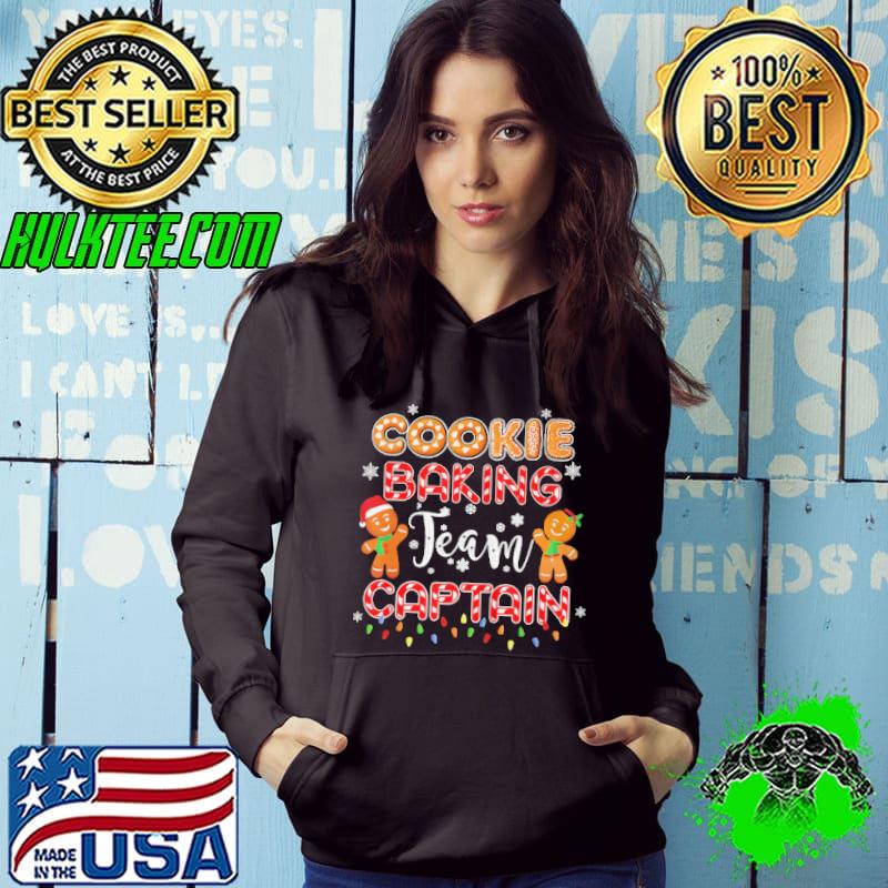 COOKIE BAKING TEAM CAPTAIN GINGERBREAD CHRISTMAS T-SHIRT