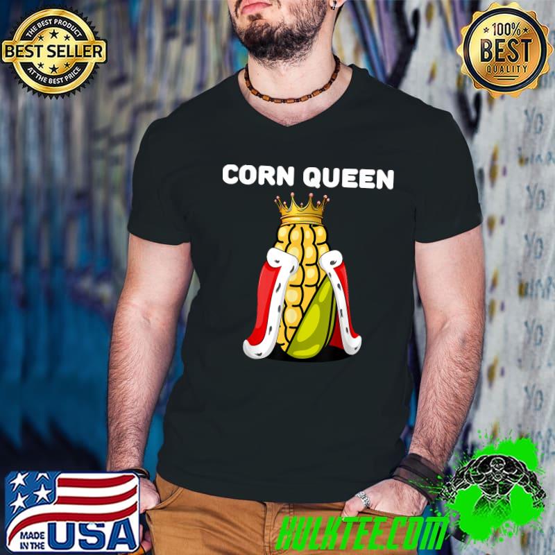 Corn Queen Womens Corn Lover Shirt Cute Corn Sweetcorn T-Shirt