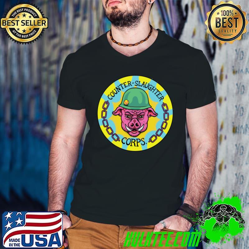 Counter-Slaughter Corps – Vegan Attitude Design Classic T-Shirt