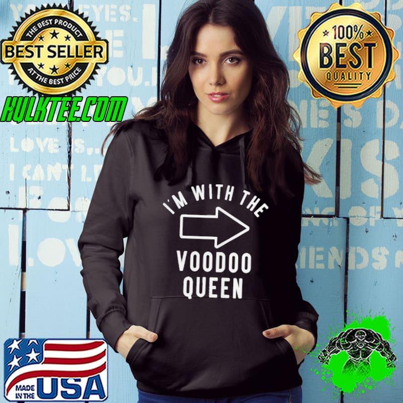 COUPLES HALLOWEEN COSTUME I’M WITH THE VOODOO QUEEN T-SHIRT