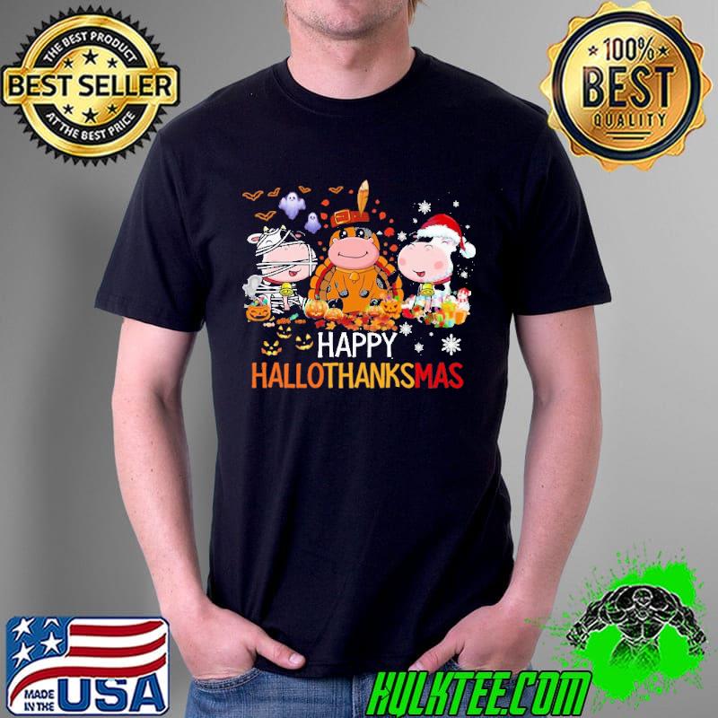 Cow Halloween - Happy HalloThanksMas Cow s Unisex Cow Halloween - Happy HalloThanksMas Cow s Unisex