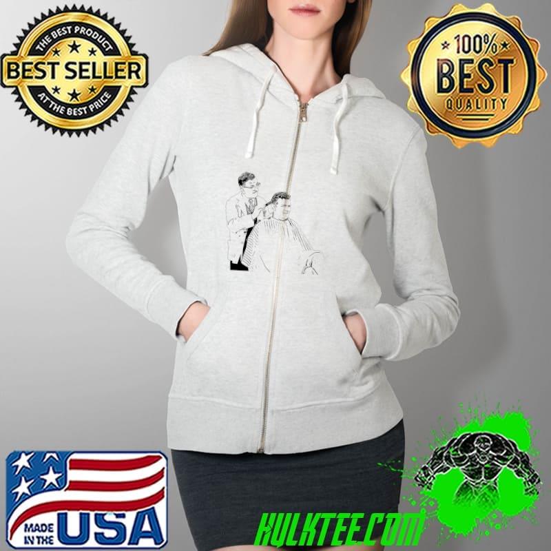 Cut Hair Man Shirt Full Zip Hooded Cut Hair Man Shirt Full Zip Hooded