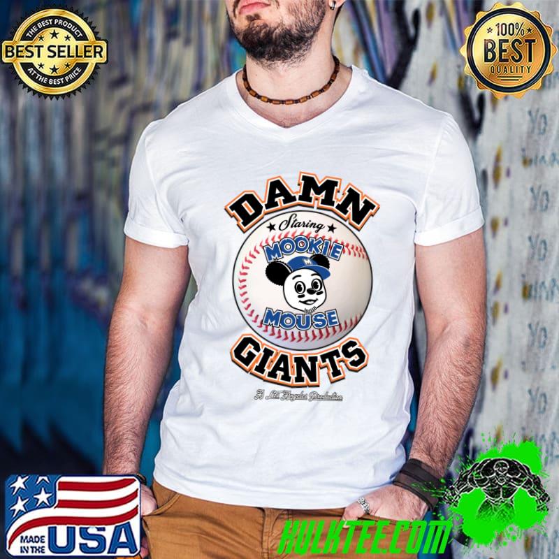 Damn Giants staring mookie mouse - Black Essential T-Shirt Guys V Neck Damn Giants staring mookie mouse - Black Essential T-Shirt Guys V Neck