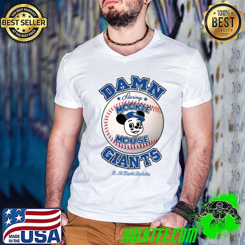 Damn Giants staring mookie mouse- Blue Essential T-Shirt Guys V Neck Damn Giants staring mookie mouse- Blue Essential T-Shirt Guys V Neck