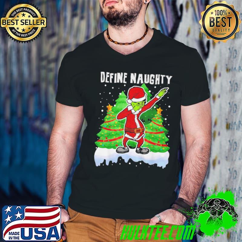 Dear Dabbing Santa Define Naughty Christmas Matching Shirt Guys V Neck Dear Dabbing Santa Define Naughty Christmas Matching Shirt Guys V Neck