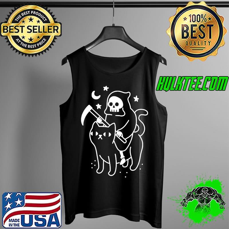 Death Rides A Black Cat Classic T-Shirt Tank Top Death Rides A Black Cat Classic T-Shirt Tank Top