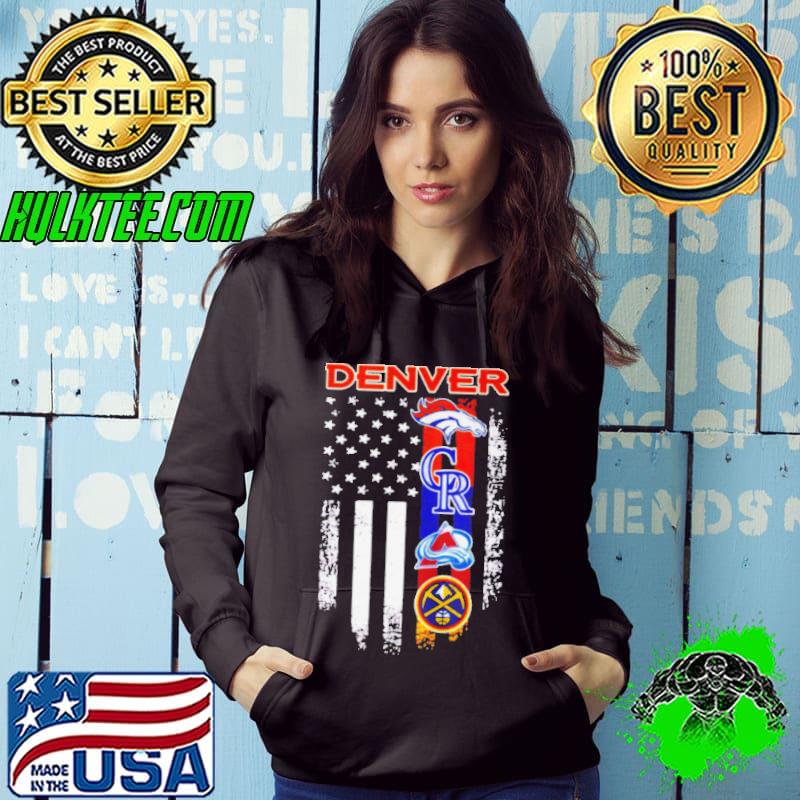 Denver Broncos Colorado Rockies Colorado Avalanche Nuggets logo America s Hoodie Denver Broncos Colorado Rockies Colorado Avalanche Nuggets logo America s Hoodie