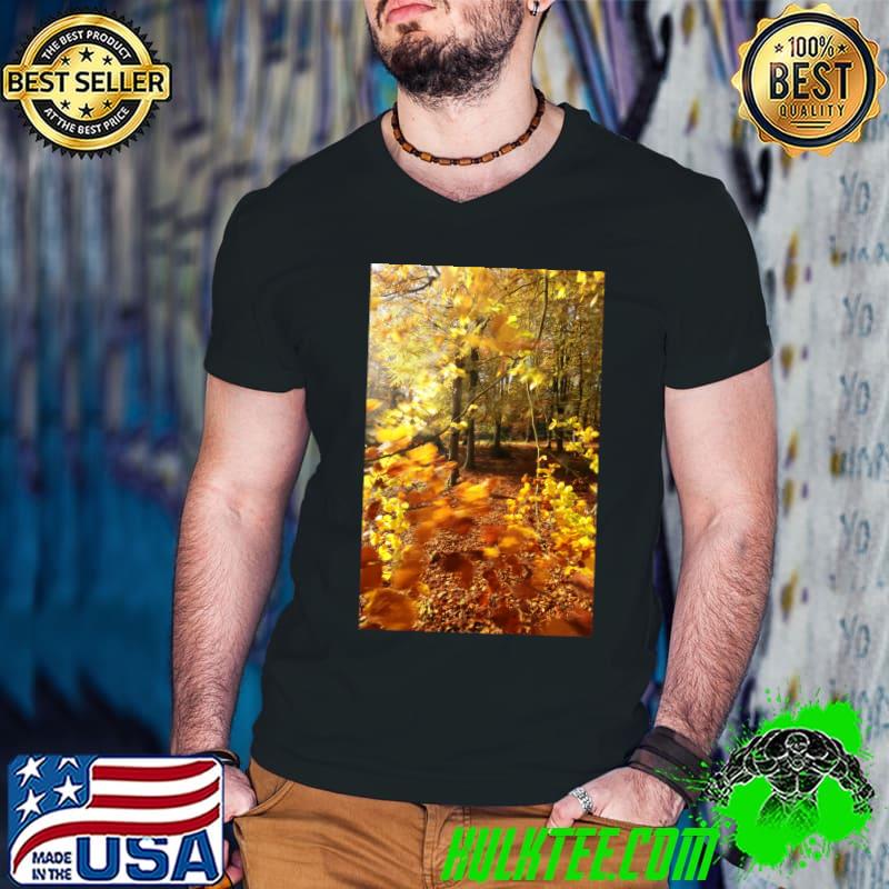 Digital photograph of autumn woodland Premium T-Shirt
