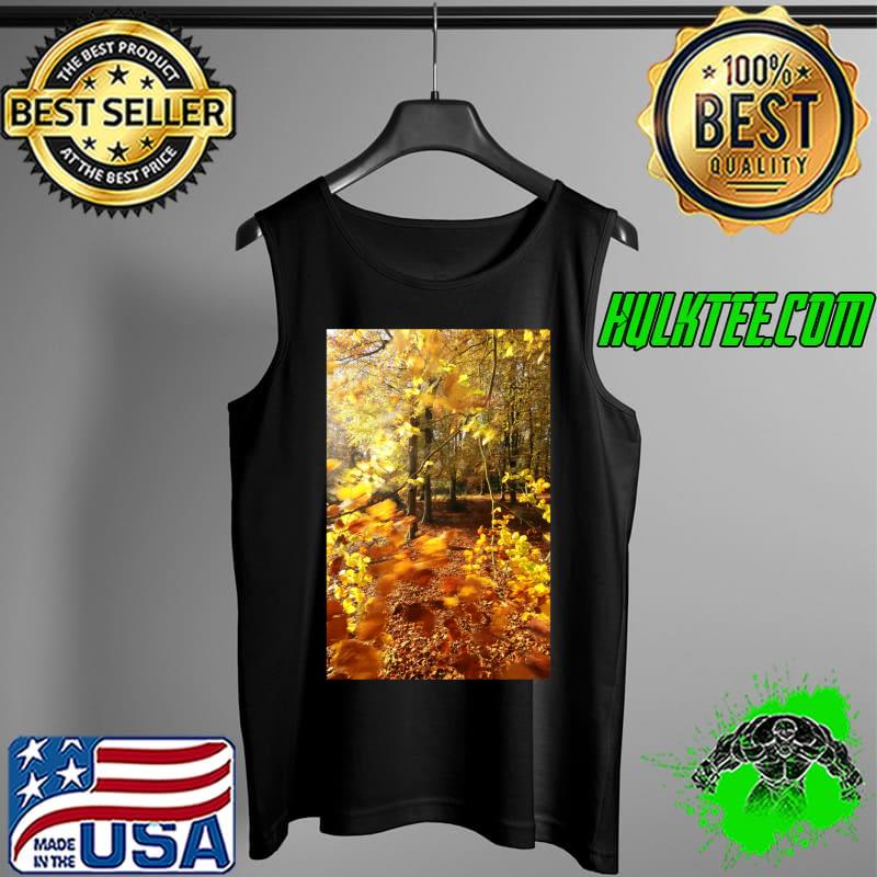 Digital photograph of autumn woodland Premium T-Shirt Tank Top Digital photograph of autumn woodland Premium T-Shirt Tank Top
