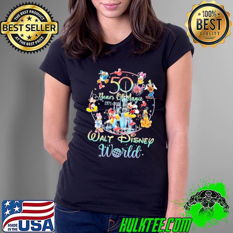 Disney 50 Years Magic Walf Disney World Mickey And Friends Shirt Ladies Tee Disney 50 Years Magic Walf Disney World Mickey And Friends Shirt Ladies Tee