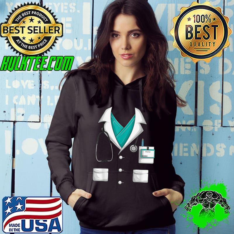 Doctor White Lab Coat Funny Halloween Costume Men Women Kids T-Shirt Hoodie Doctor White Lab Coat Funny Halloween Costume Men Women Kids T-Shirt Hoodie