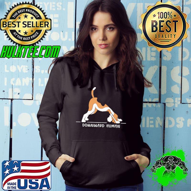 Downward human dog shirt