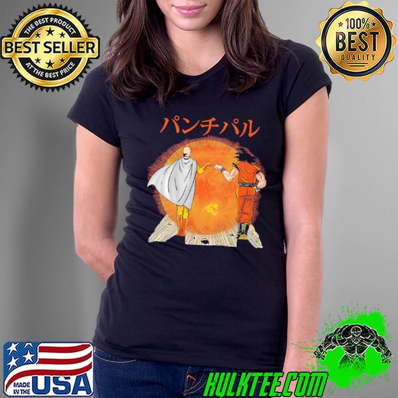 Dragon Ball And One Punch Blood Moon Son Goku Ladies Tee Dragon Ball And One Punch Blood Moon Son Goku Ladies Tee