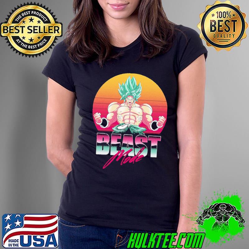 Dragon ball beast mode retro sunset Ladies Tee Dragon ball beast mode retro sunset Ladies Tee