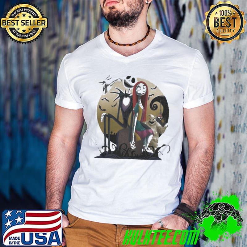 Elizabeth Gillies Nightmare Before Skellington And Saily Christmas Shirt