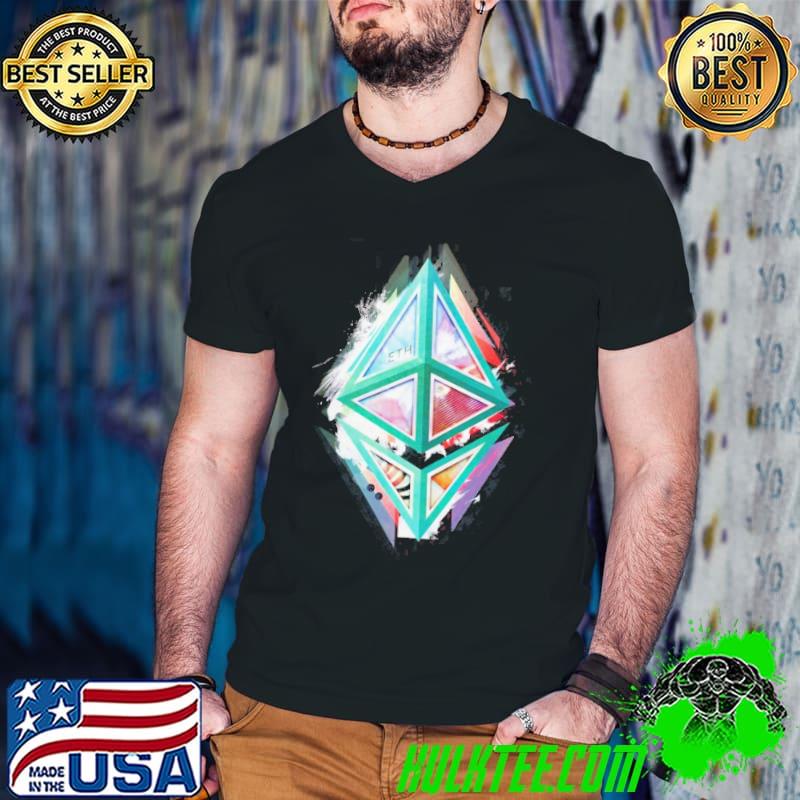 Ethereum Logo Abstract Shirt Guys V Neck Ethereum Logo Abstract Shirt Guys V Neck