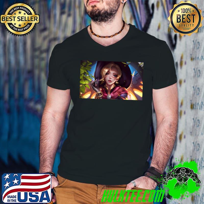 female character wallpaper, video games, Overwatch, Mercy (Overwatch), HD wallpaper Classic T-Shirt