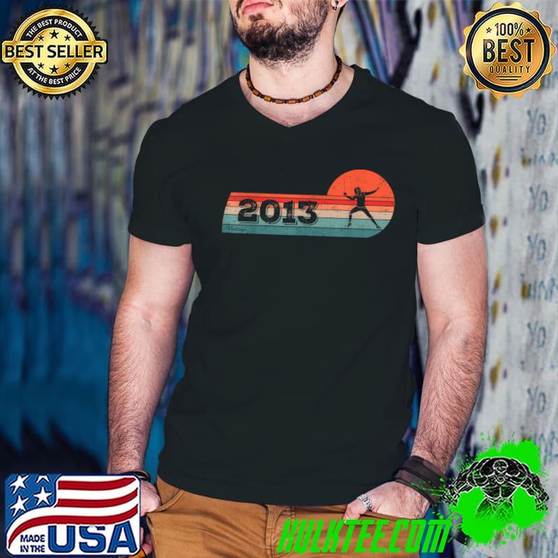 Fencers born 2013 Birthday Vintage Fencing-Sports Fencing T-Shirt Guys V Neck Fencers born 2013 Birthday Vintage Fencing-Sports Fencing T-Shirt Guys V Neck