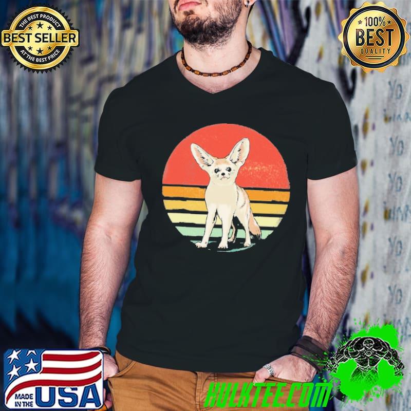 Fennec Fox Retro Vintage Shirt Guys V Neck Fennec Fox Retro Vintage Shirt Guys V Neck