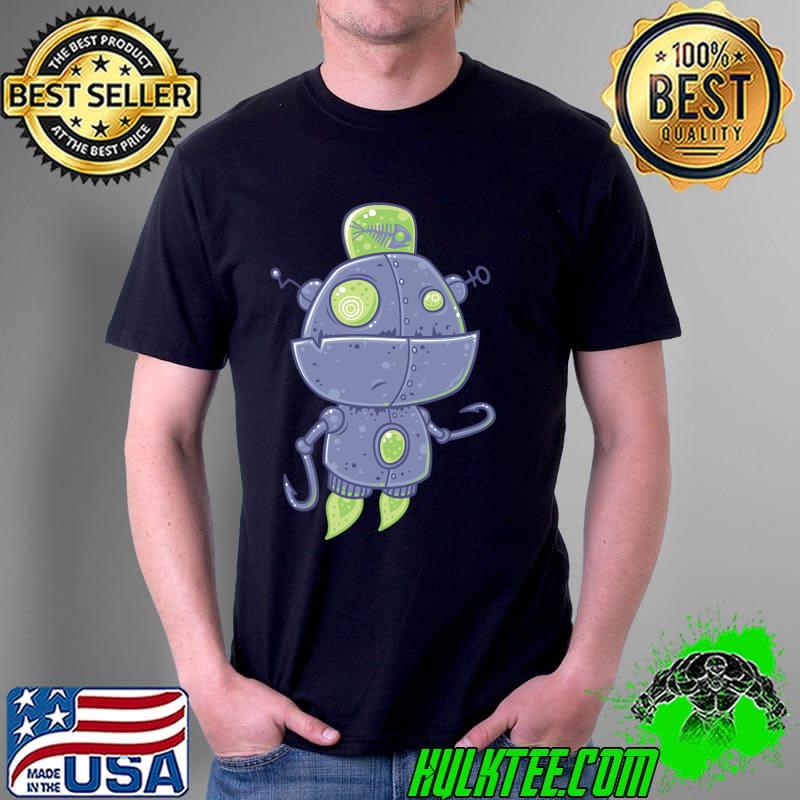 Fishing Robot Shirt Unisex Fishing Robot Shirt Unisex