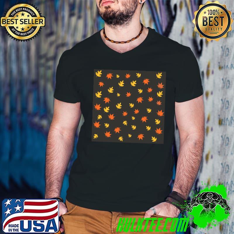 Floral autumn season hand-drawn flowers pattern Classic T-Shirt