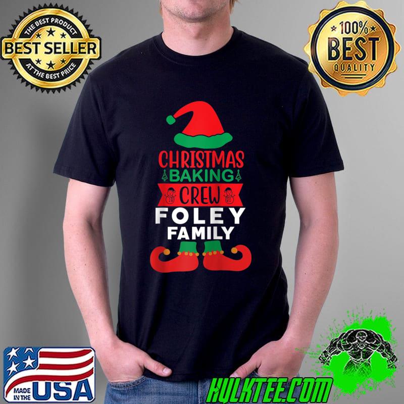 Foley Family Christmas Baking Crew Matching Elf Raglan Baseball T-s Unisex Foley Family Christmas Baking Crew Matching Elf Raglan Baseball T-s Unisex