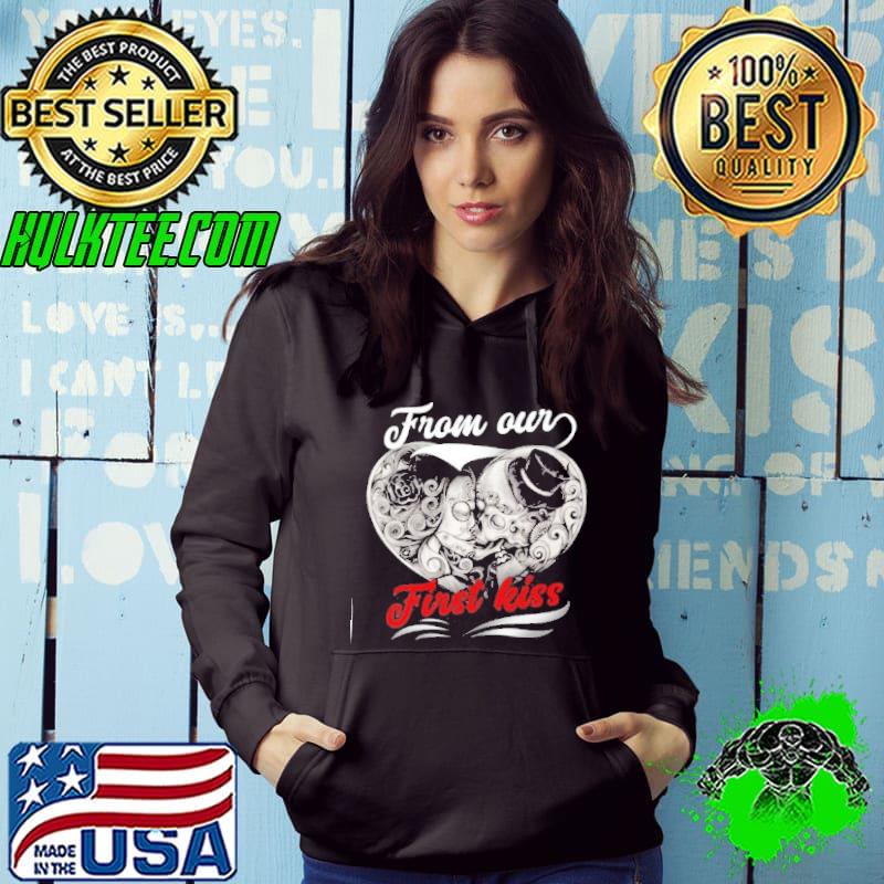 From Our First Kiss Till Our Last Breath Matching Couple Skull shirt