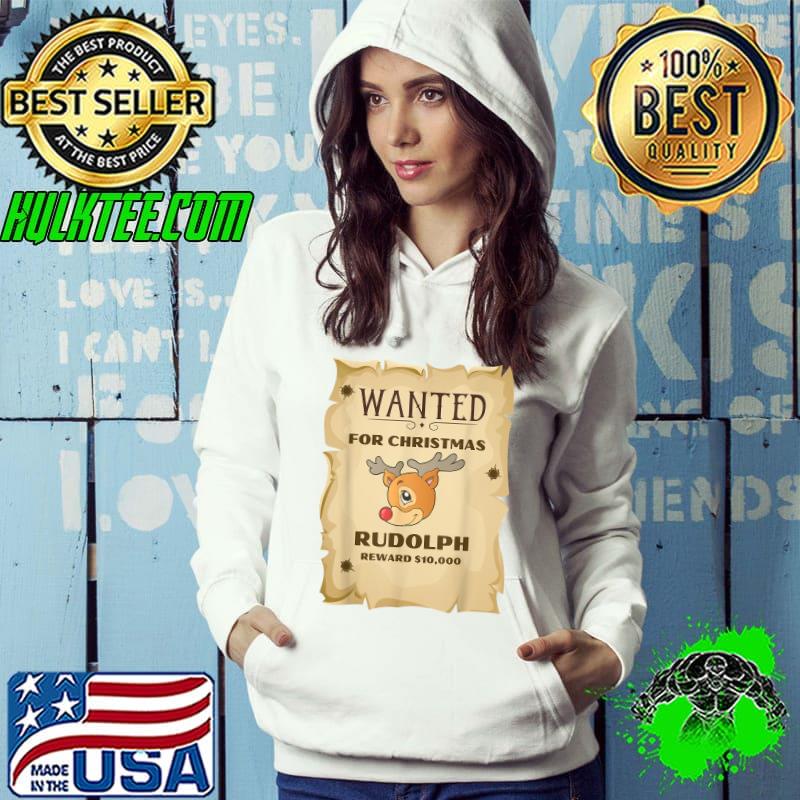 Funny Wanted Reindeer Christmas Family Pajama Xmas Novelty T-Shirt