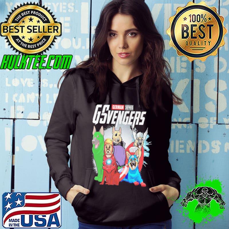 German Shepherd Gsvengerd avengers captain america hulk thor black panther iron manshirt