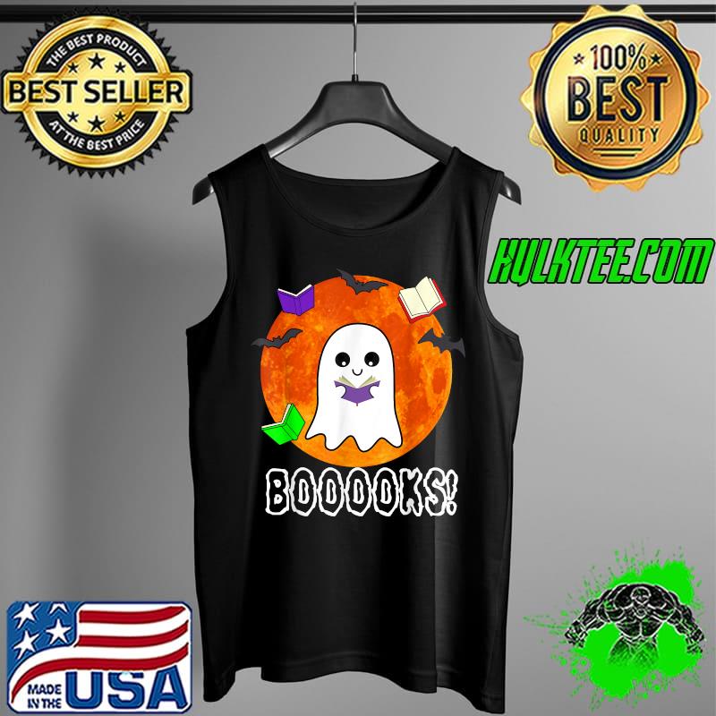 Ghost Book Boo Reading Booooks Halloween Library Teachers T-Shirt Tank Top Ghost Book Boo Reading Booooks Halloween Library Teachers T-Shirt Tank Top