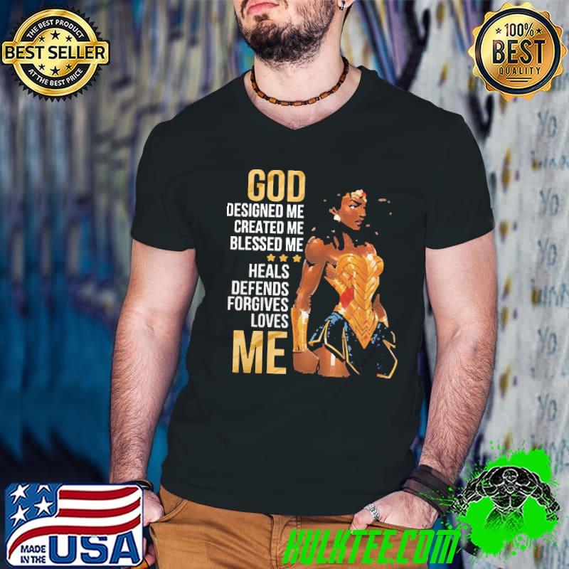 God designed me created Me blessed Wonder Black Women Essential T-Shirt