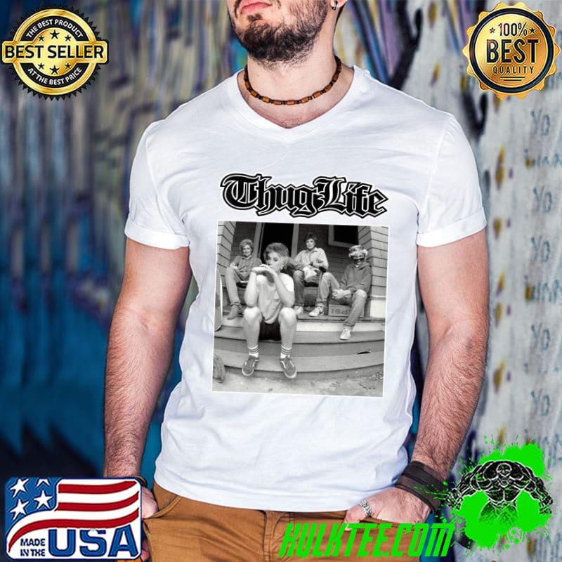 Golden Girls - Thug Life Classic T-Shirt Guys V Neck Golden Girls - Thug Life Classic T-Shirt Guys V Neck