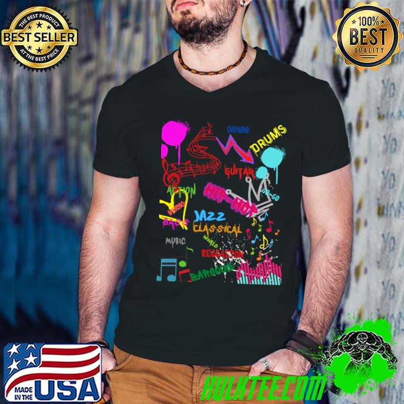 Graffiti Music drums hip-hop T-Shirt