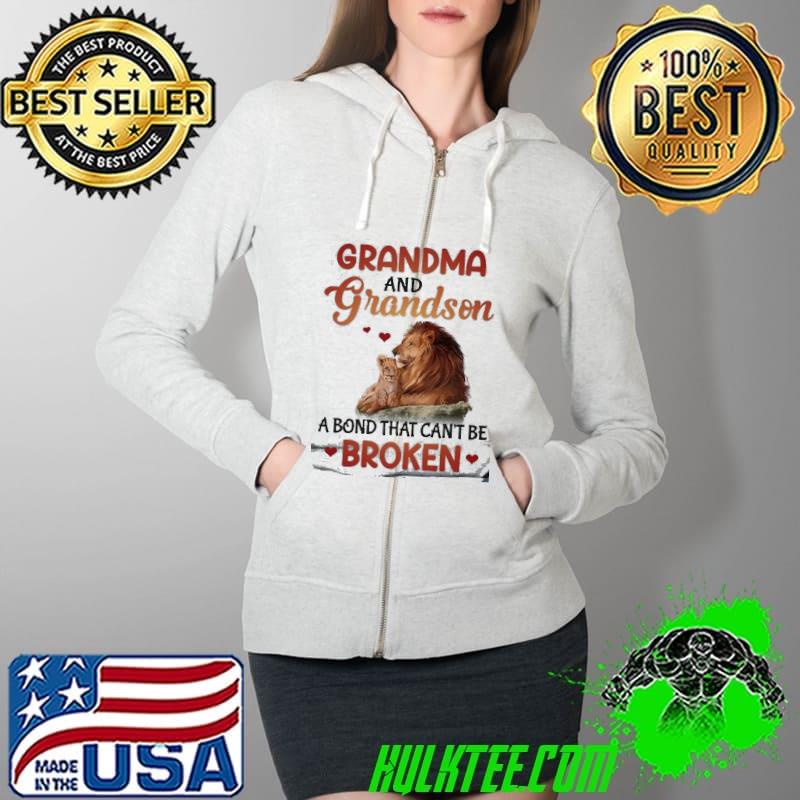 Grandma and grandson a bond that cant be broken Lion s Full Zip Hooded Grandma and grandson a bond that cant be broken Lion s Full Zip Hooded
