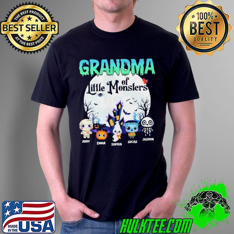 Grandma Of Little Monster Addy Emma Sophia Lucas Jashion Shirt