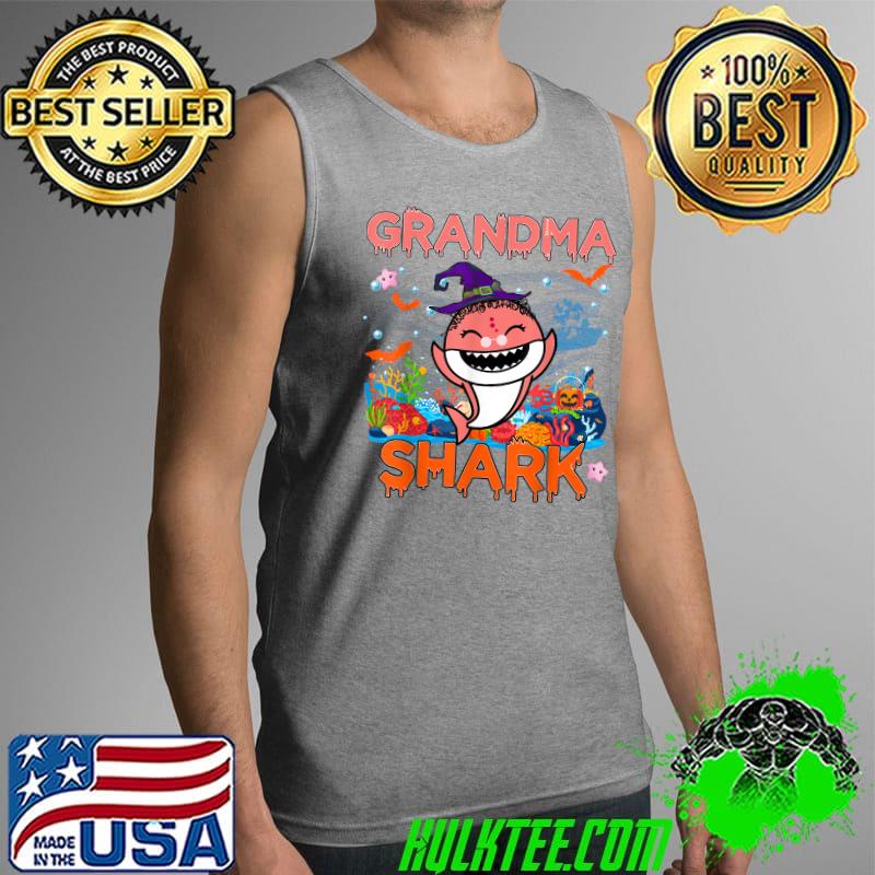 Grandma Of The Baby Shark Matching Family Halloween Birthday T-Shirt Tank Top Grandma Of The Baby Shark Matching Family Halloween Birthday T-Shirt Tank Top