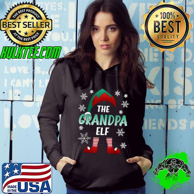 Grandpa Elf - Funny Christmas Family Outfits Funny Elf Group T-Shirt