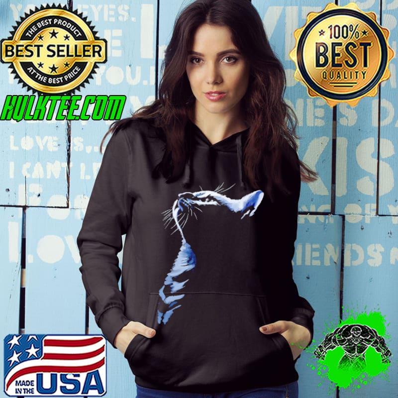 Grey Shadowed Cat Shirt