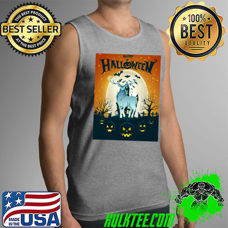 Halloween happy deer chest costume deep Tri-blend T-Shirt Tank Top Halloween happy deer chest costume deep Tri-blend T-Shirt Tank Top