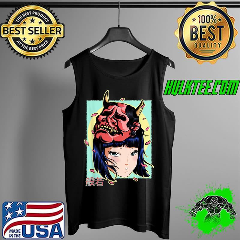 Hannya Noh Anime Japanese Demon Mask Culture Tradition T Shirt Tank Top Hannya Noh Anime Japanese Demon Mask Culture Tradition T Shirt Tank Top